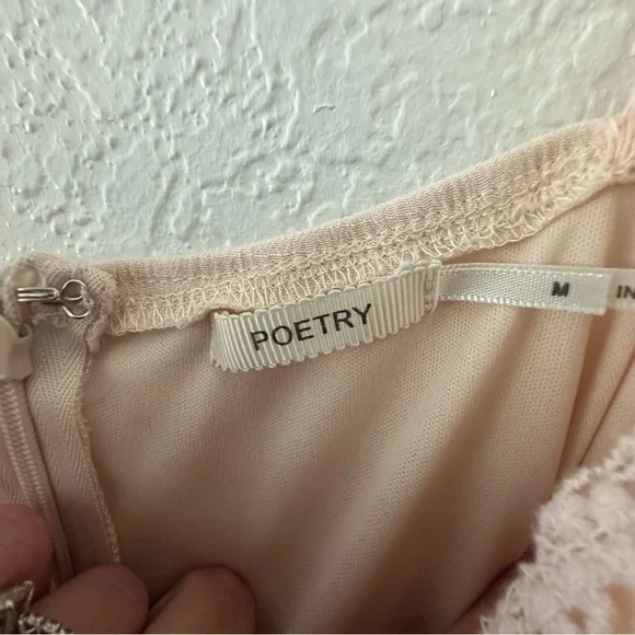 Poetry Soft Pink Lace Dress - Picture 2 of 4